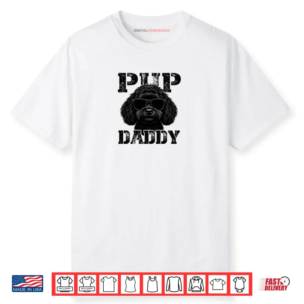 Pup Daddy Shih Poo Black Shirt 1 Pup Daddy Shih Poo Black Shirt