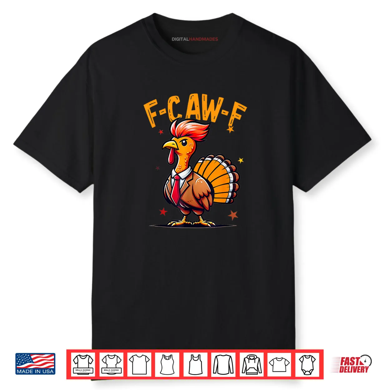 Quote Rooster Meme F Caw F Funny Chicken Humor Shirt