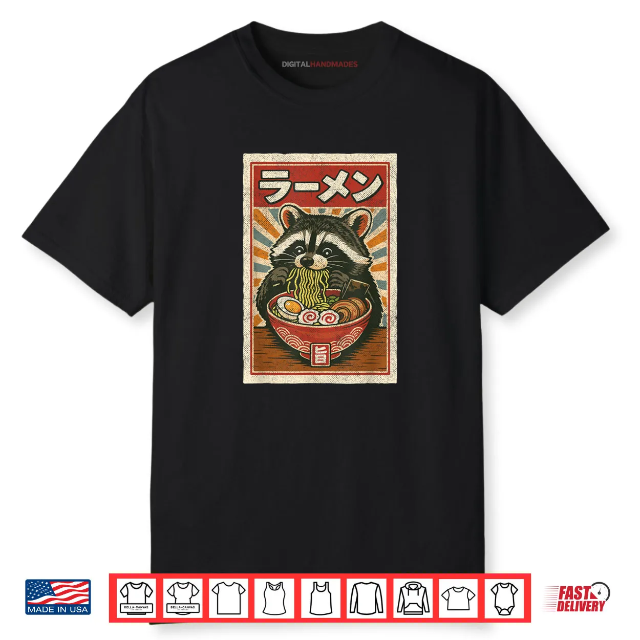 Ramen Raccoon Shirt