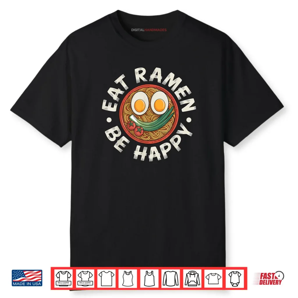 Ramen Shirt Kawaii Style Funny Japanese Anime Graphic Shirt