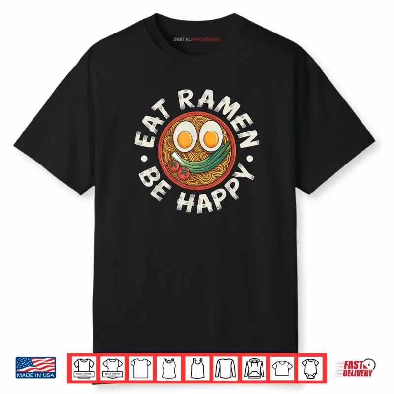 Ramen Shirt Kawaii Style Funny Japanese Anime Graphic Shirt