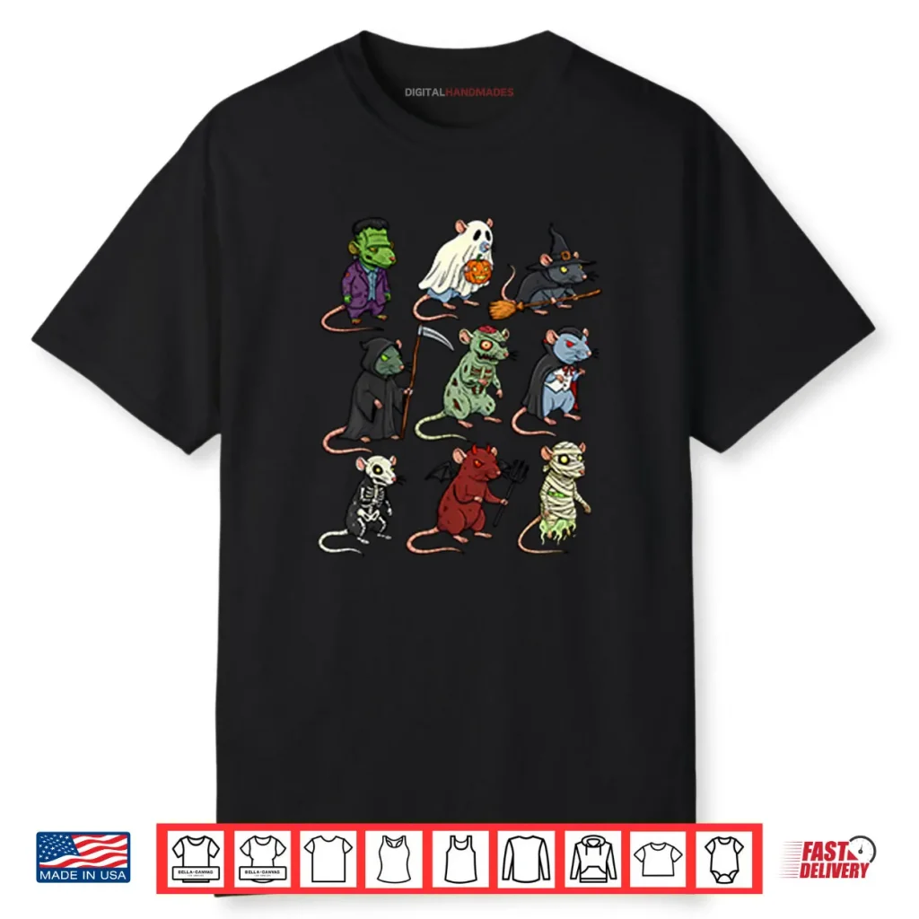 Rat Spooky Witch Boo Zombie Rat Halloween Shirt 1 Rat Spooky Witch Boo Zombie Rat Halloween Shirt