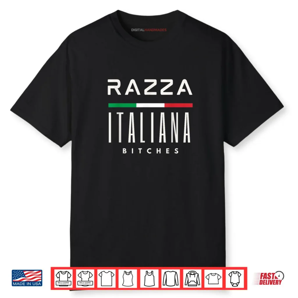 Razza Italiana Italian Flag Stripe Bold Statement Shirt 1 Razza Italiana Italian Flag Stripe Bold Statement Shirt