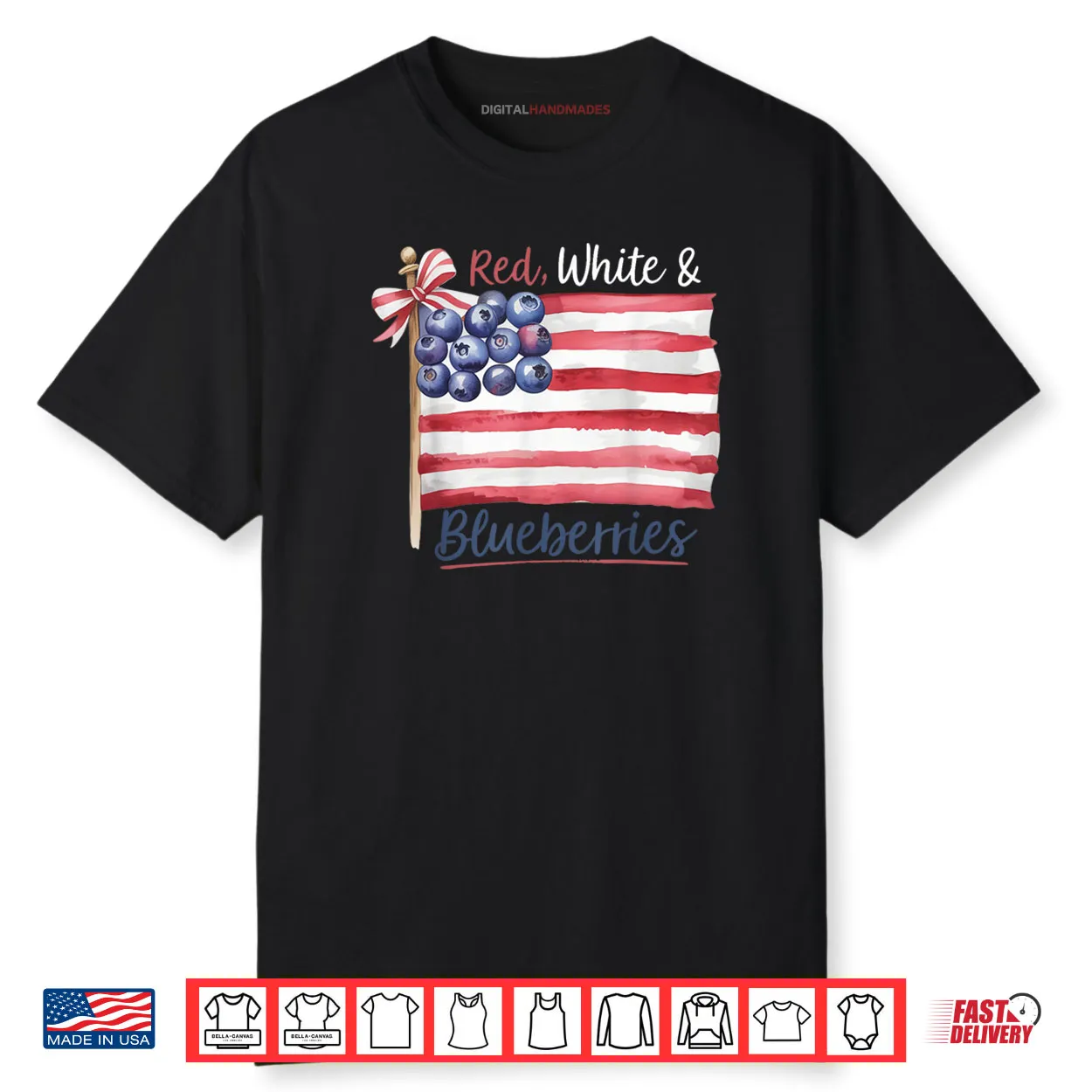Red White and Blueberries for Supporters Shirt
