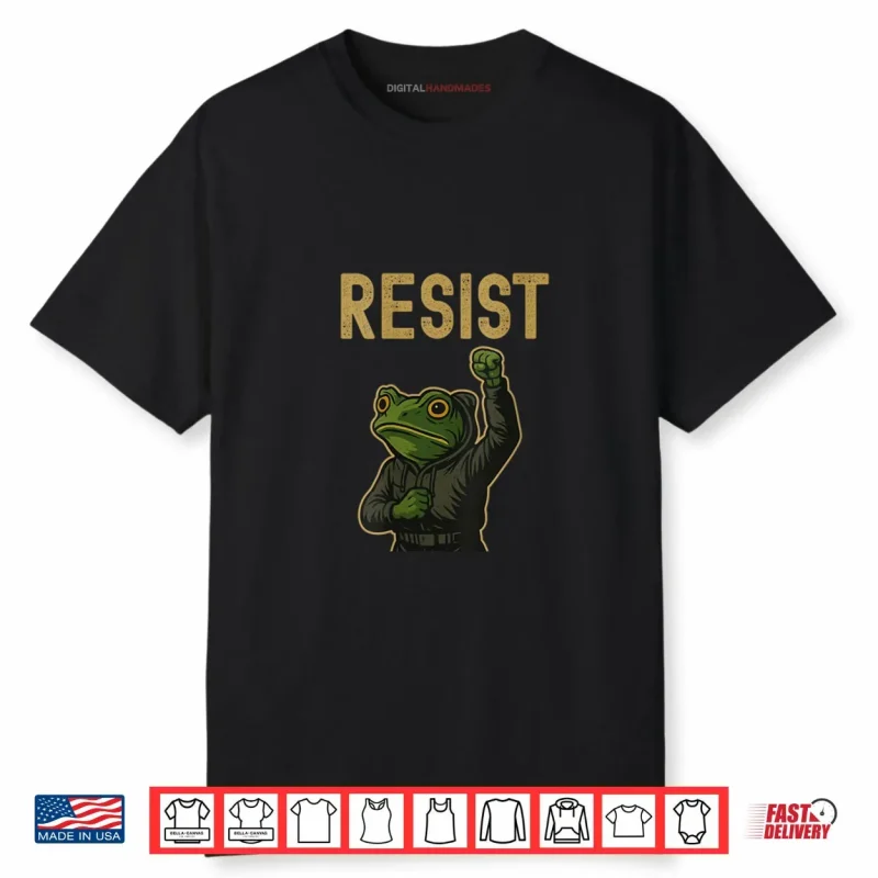 Resist Frog Art Shirt