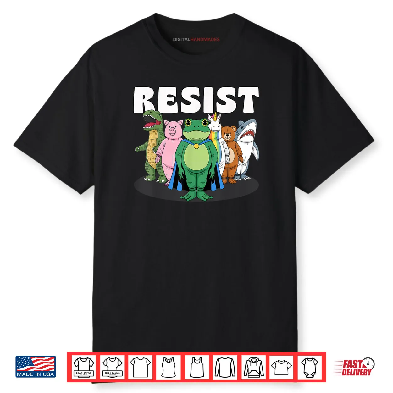 Resist No King Portland Frog Costume Activists Group Frog Shirt