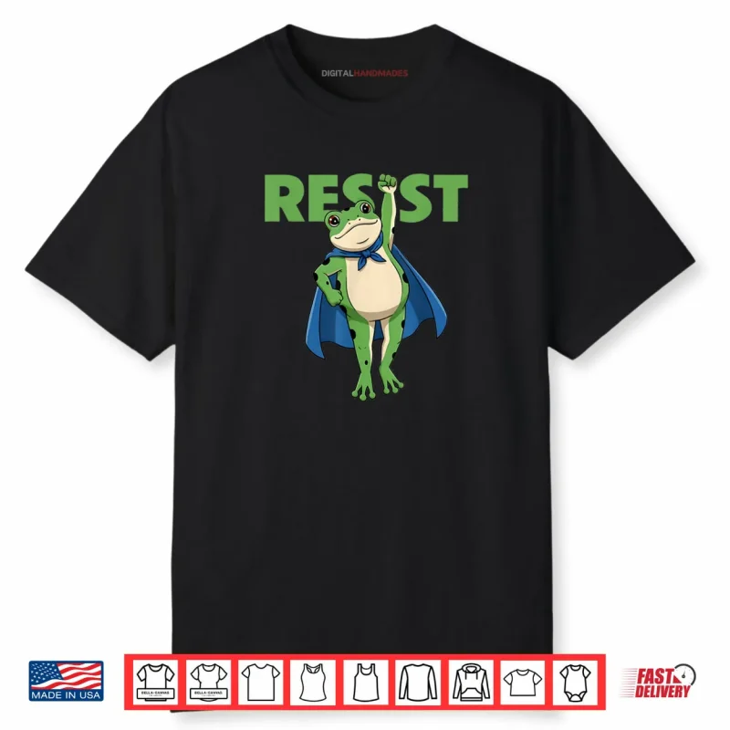 Resist Portland 2025 Frog Empower Justice Equality Art Shirt