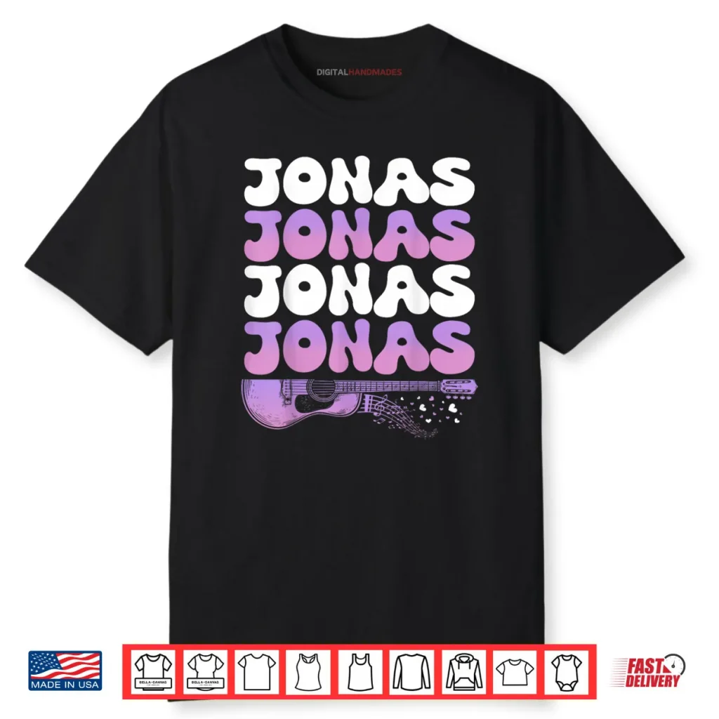 Retro Jonas First Name I Love Jonas 80’s Groovy Shirt 1 Retro Jonas First Name I Love Jonas 80’s Groovy Shirt