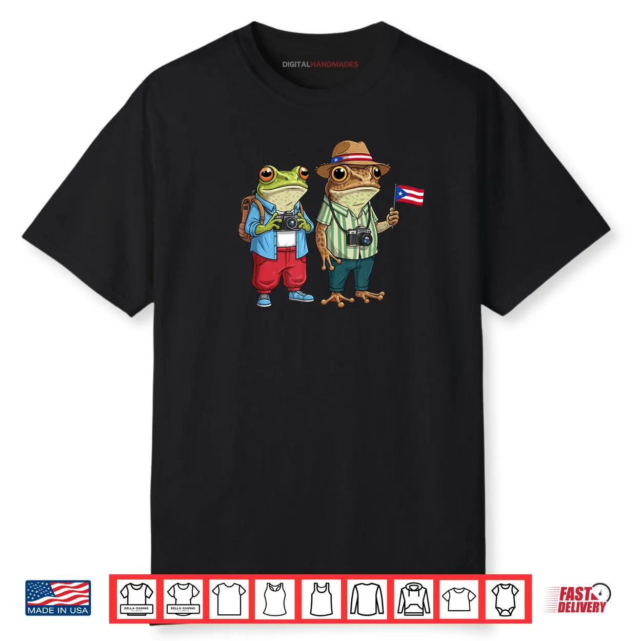 Rican Sapo Concho Coqui Frog Puerto Rico Flag Hispanic Shirt