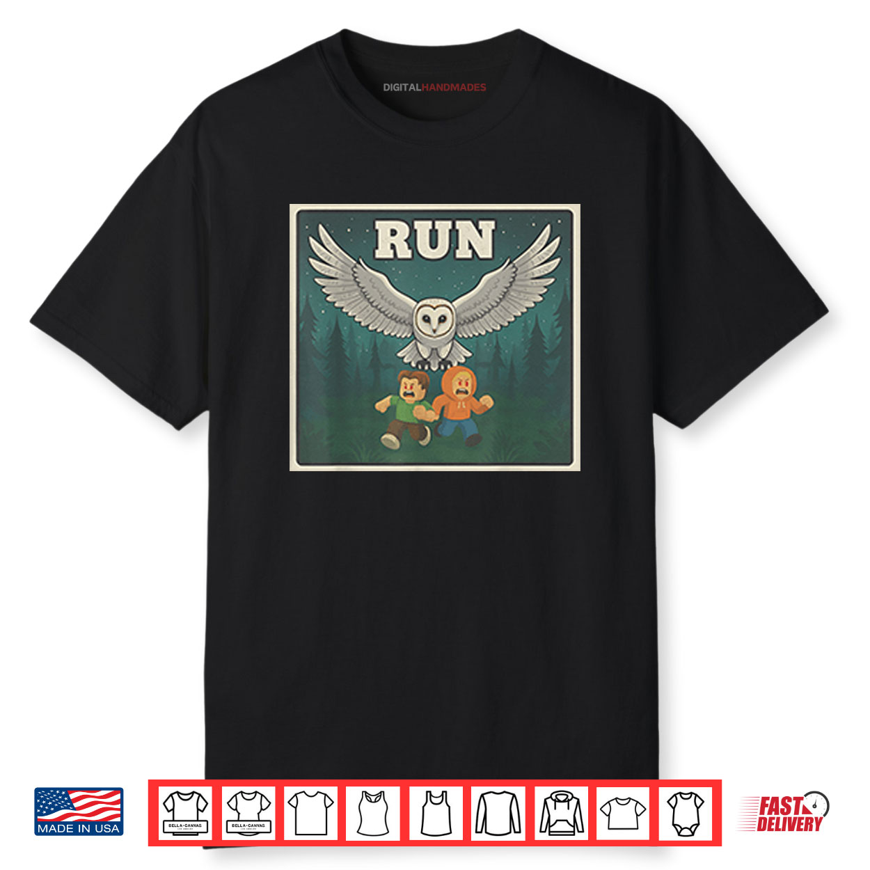 Run Halloween Game Owl Shirt