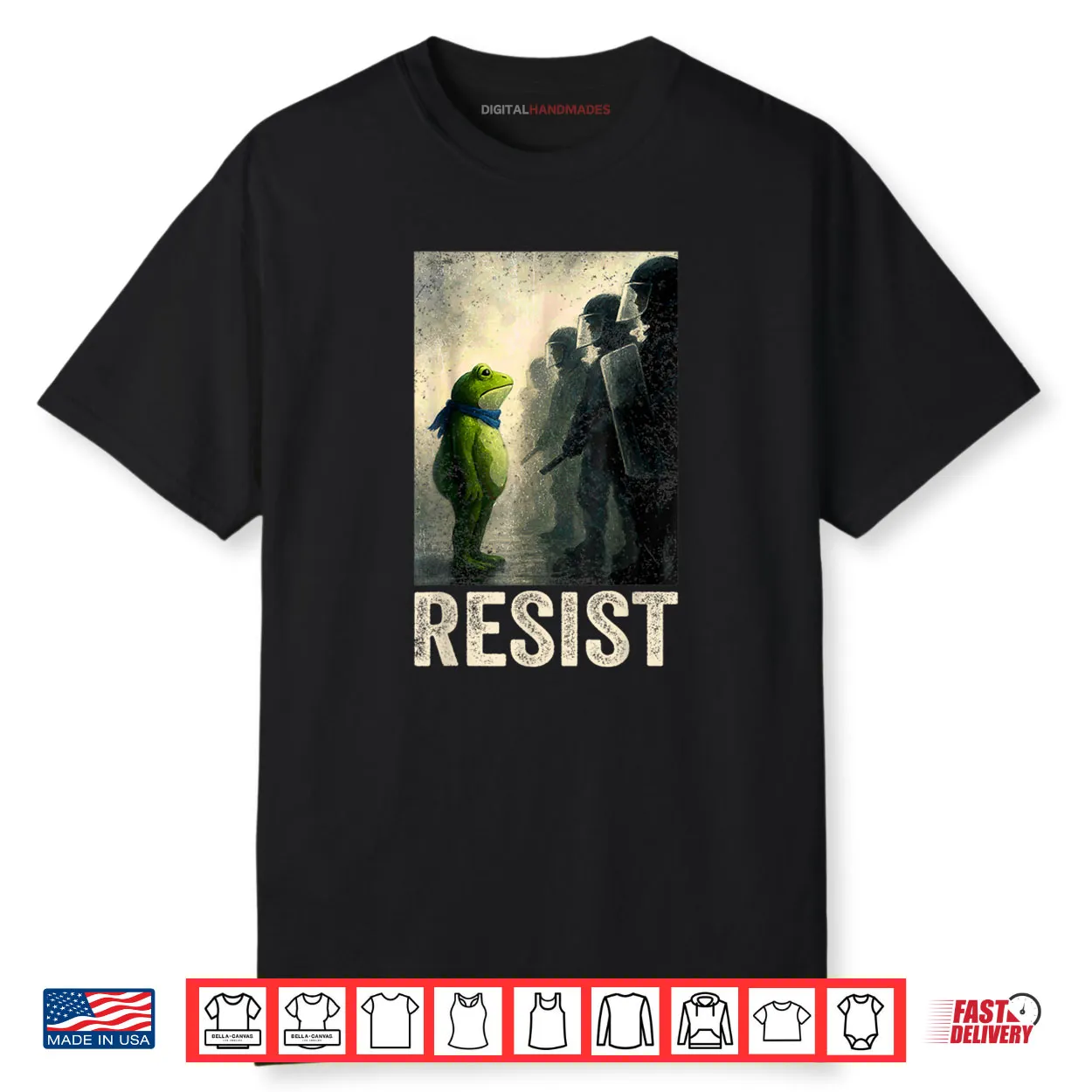 Sad Resist Frog Portland Frog Protest Shirt