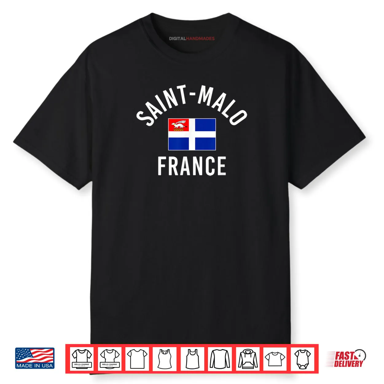 Saint Malo France Flag Shirt