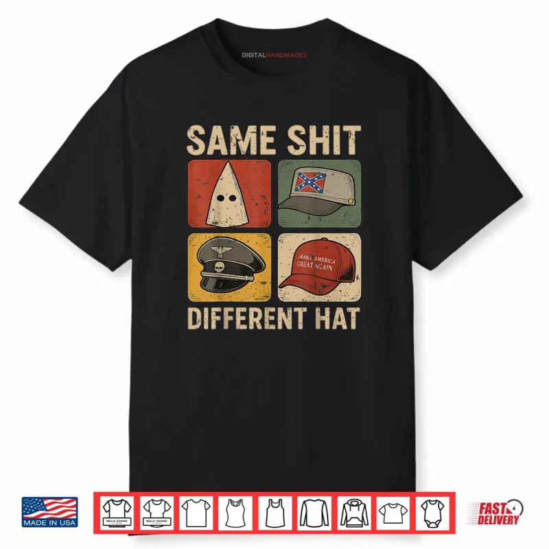 Same Shit Different Hat Retro Vintage Shirt