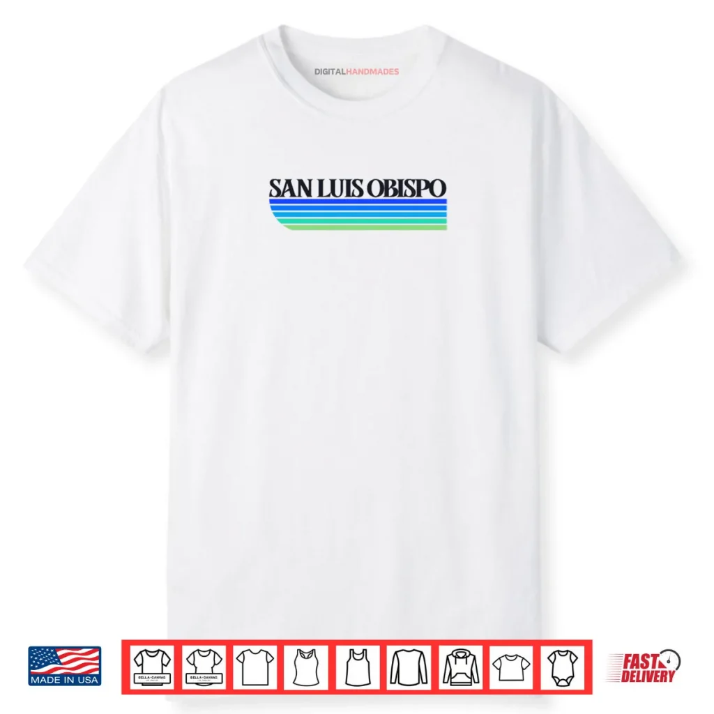 San Luis Obispo California Retro San Luis Obispo CA CV29X Shirt 1 San Luis Obispo California Retro San Luis Obispo CA CV29X Shirt