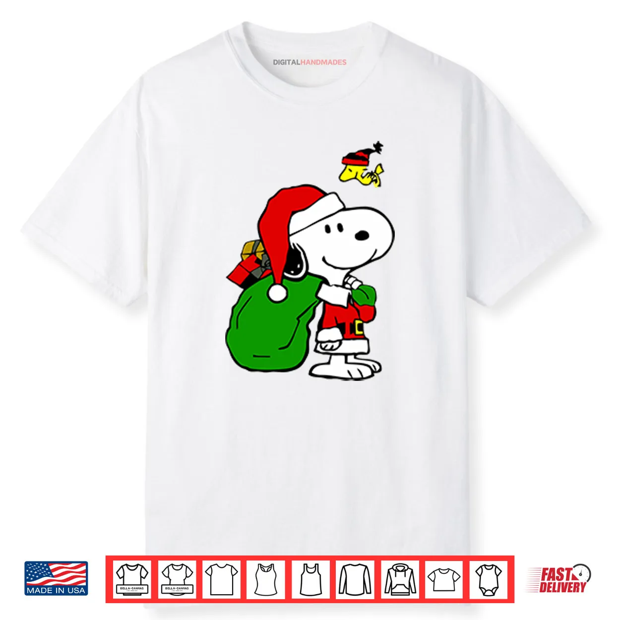 Santa Snoopy Christmas Shirt