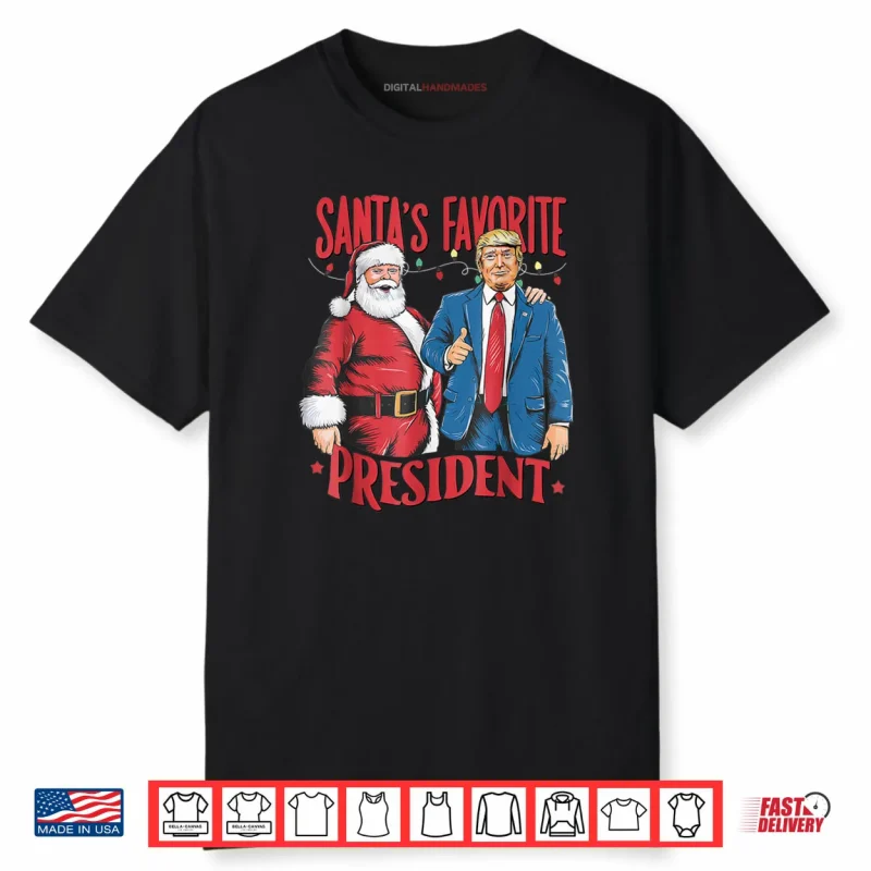 Santa’s Favorite President Santa Trump Dance Christmas Shirt
