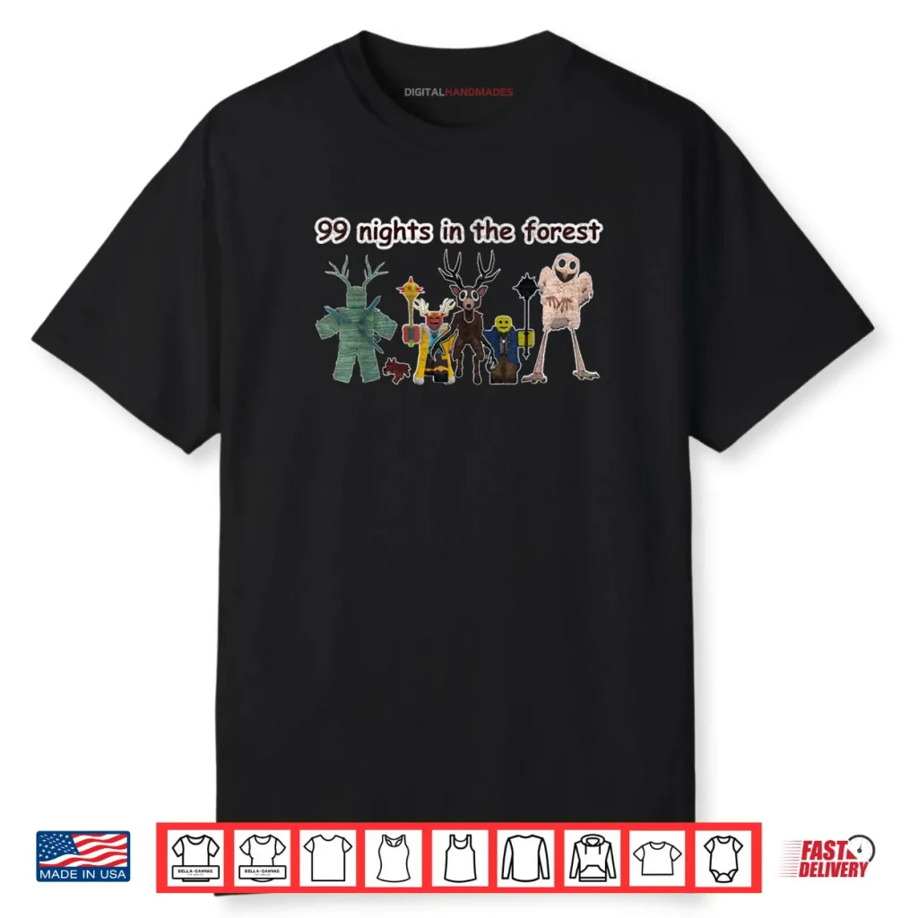 Scary 99 Nights Deer Gamer in The Forest Shirt 1 Scary 99 Nights Deer Gamer in The Forest Shirt