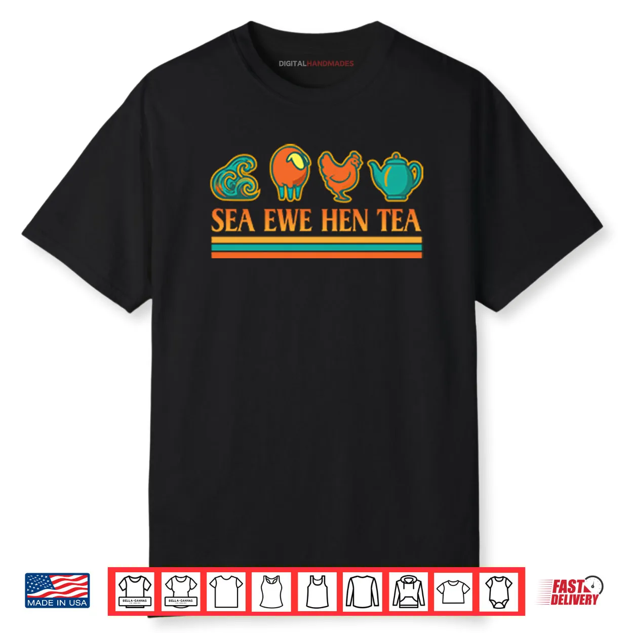 Sea Ewe Hen Tea T Shirt