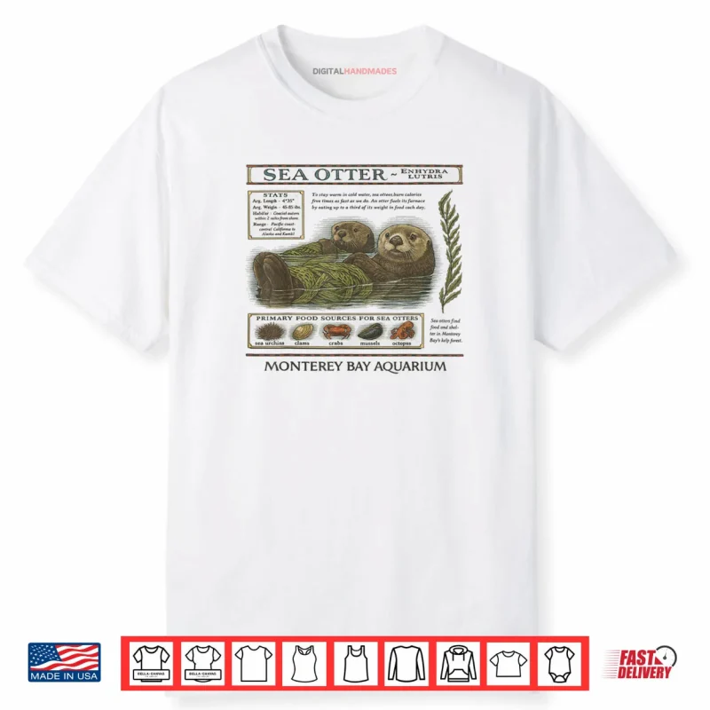 Sea Otter Monterey California 90’s Aquarium Lover Shirt