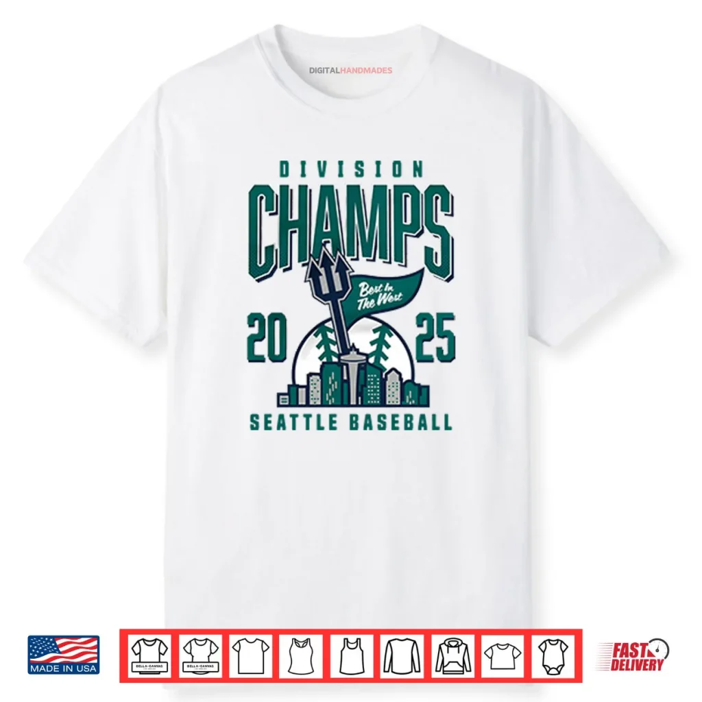 Seattle Baseball 2025 Division Champs Shirt 1 Seattle Baseball 2025 Division Champs Shirt