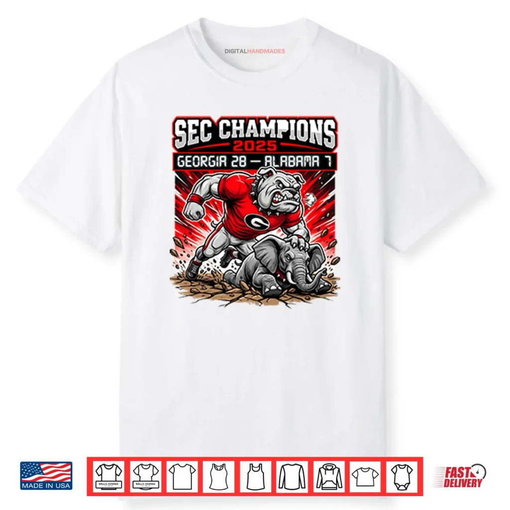 SEC Champions Georgia 28 Alabama 7 Shirt 1 SEC Champions Georgia 28 Alabama 7 Shirt