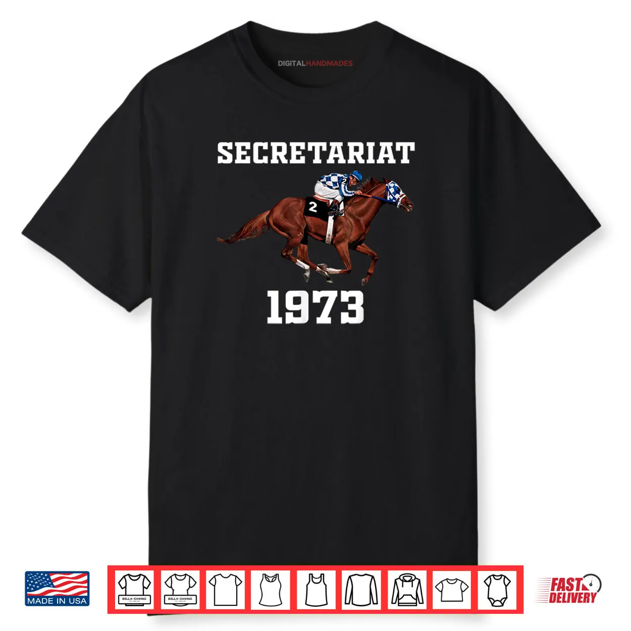 Secretariat 1973 Horse Racing Shirt
