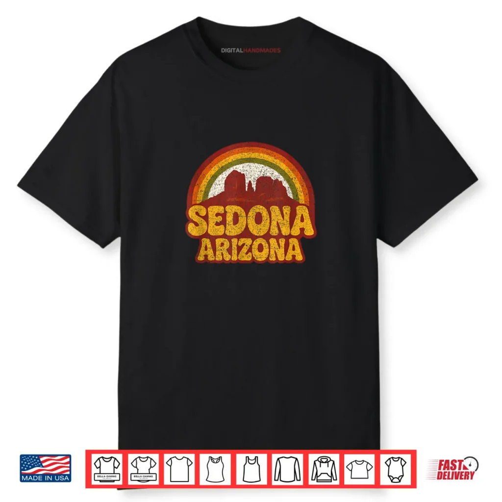 Sedona Arizona Retro Vintage Souvenir Hiking Mountains Shirt 1 Sedona Arizona Retro Vintage Souvenir Hiking Mountains Shirt