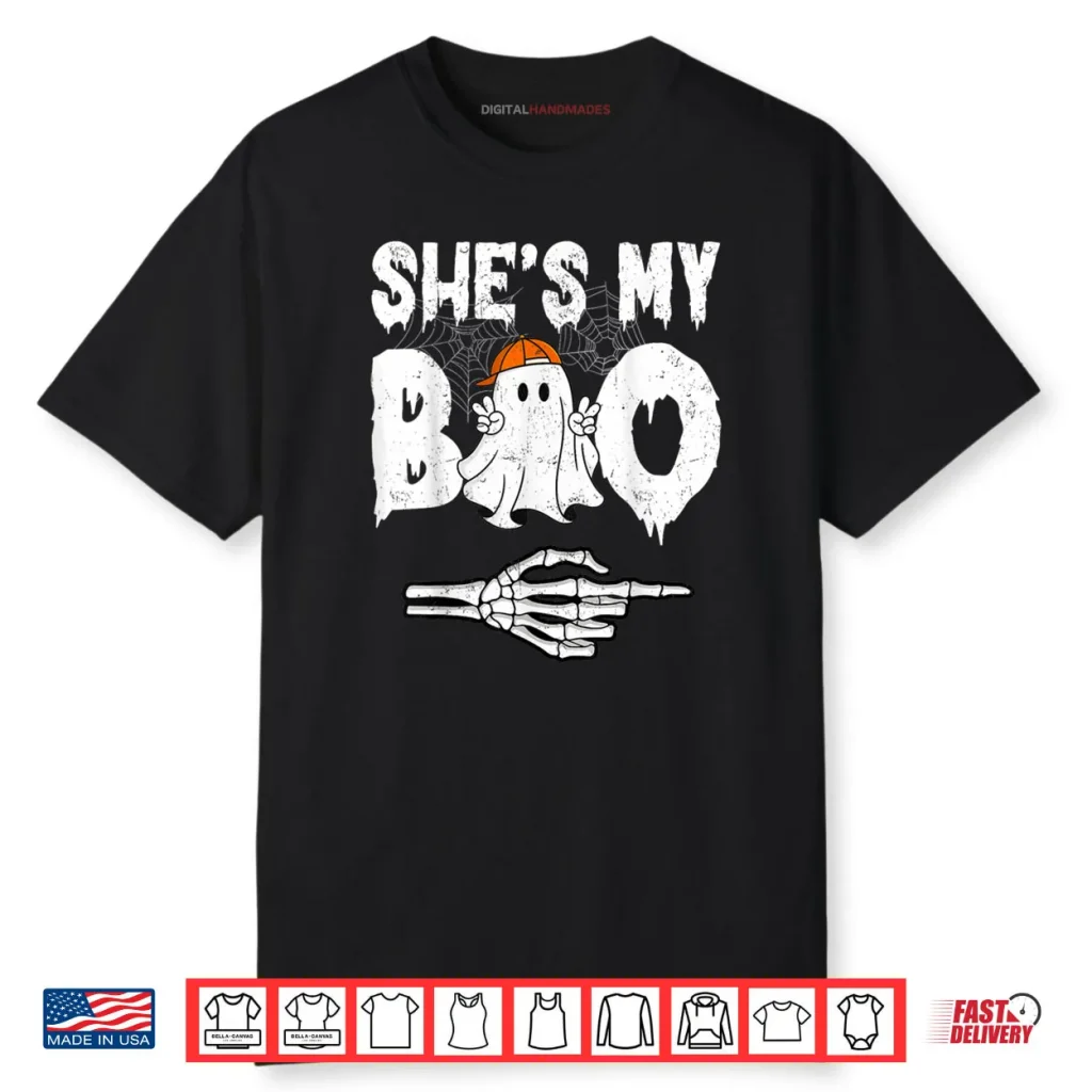 Shes My Boo Couple Matching Halloween Shirt
