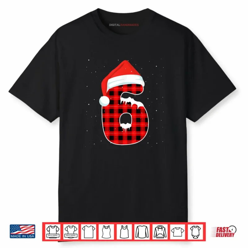 Six Seven 6 7 Meme 67 Christmas Red Plaid Xmas Pajamas Shirt