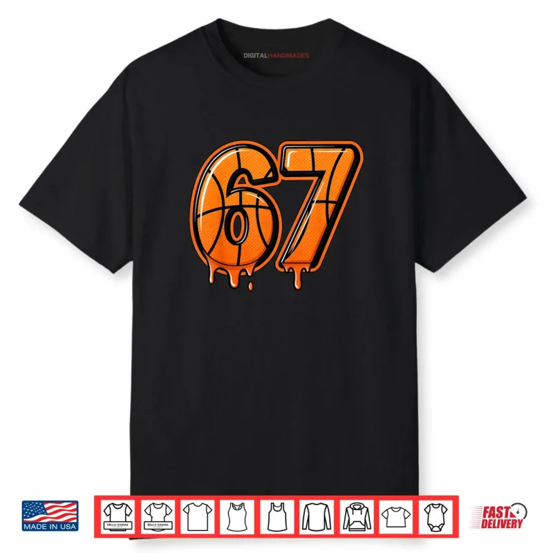 Six Seven 67 Meme Gen Alpha 67 Basketball Shirt