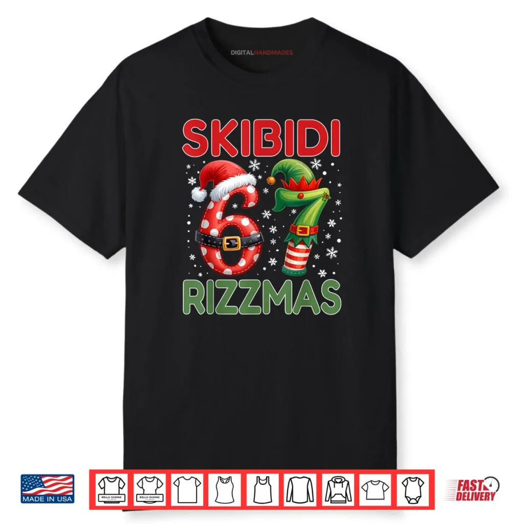 Skibidi Rizzmas 67 Christmas Six Seven Xmas Shirt 1 Skibidi Rizzmas 67 Christmas Six Seven Xmas Shirt