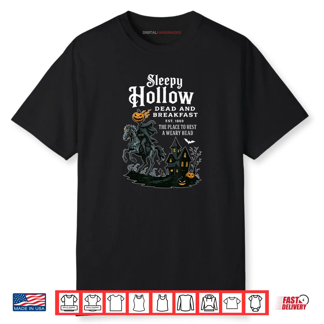 Sleepy Hollow Dead and Breakfast Est 1869 Halloween Shirt