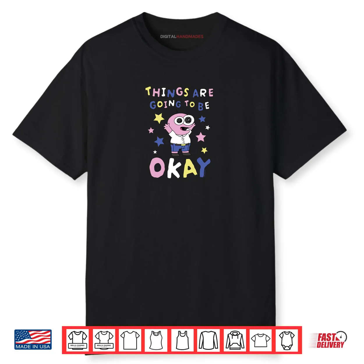 Smiling Friends Things Are Going to Be Okay Pim Cartoon Shirt