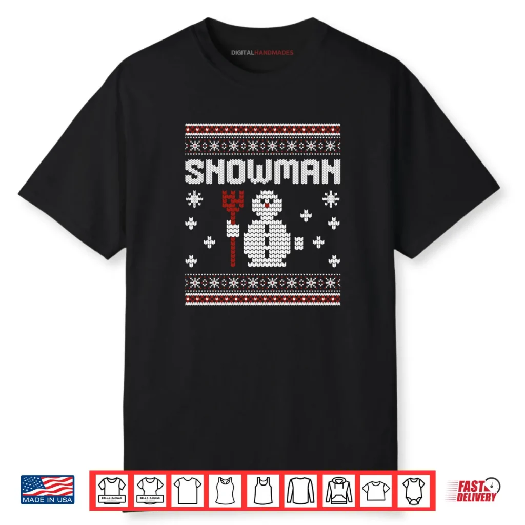 Snowman and Snow Blower Couple Matching Christmas Shirt 1 Snowman and Snow Blower Couple Matching Christmas Shirt