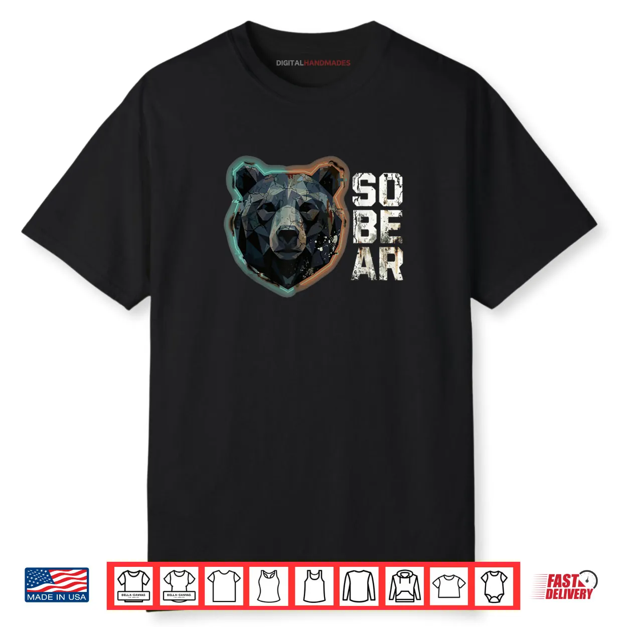 So Bear Funny Sobriety Pun Recovery Sober Bear Shirt