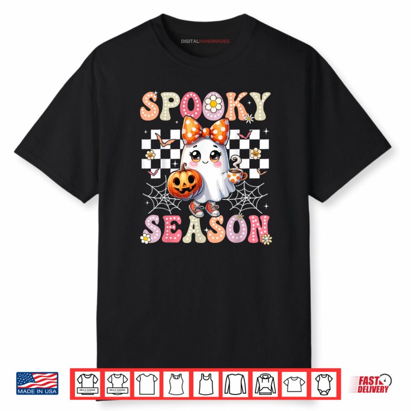 Spooky Season Retro Happy Halloween Ghost Shirt