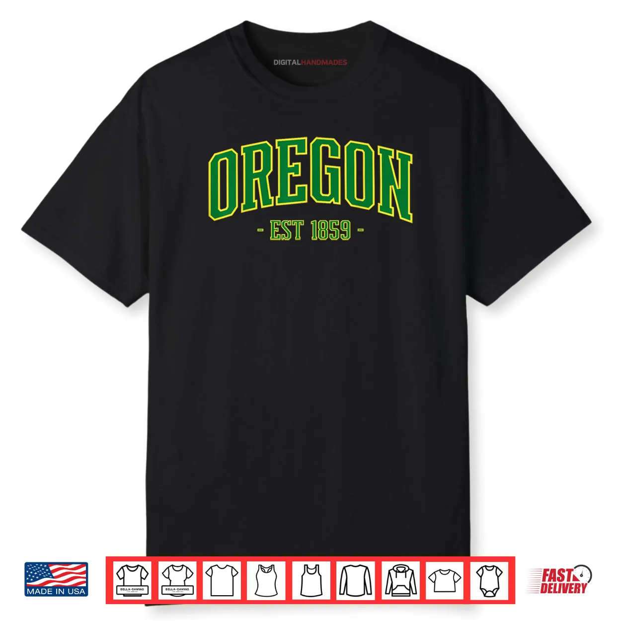 State of Oregon Est 1859 Pride Classic Oregon Green Shirt
