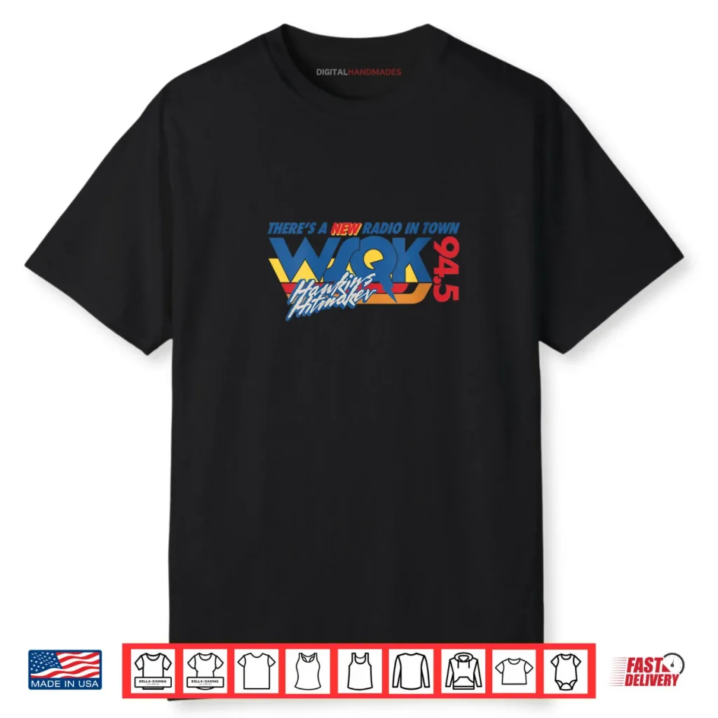 Stranger Things Hawkins WSQK 94.5 Hitmaker Logo Shirt