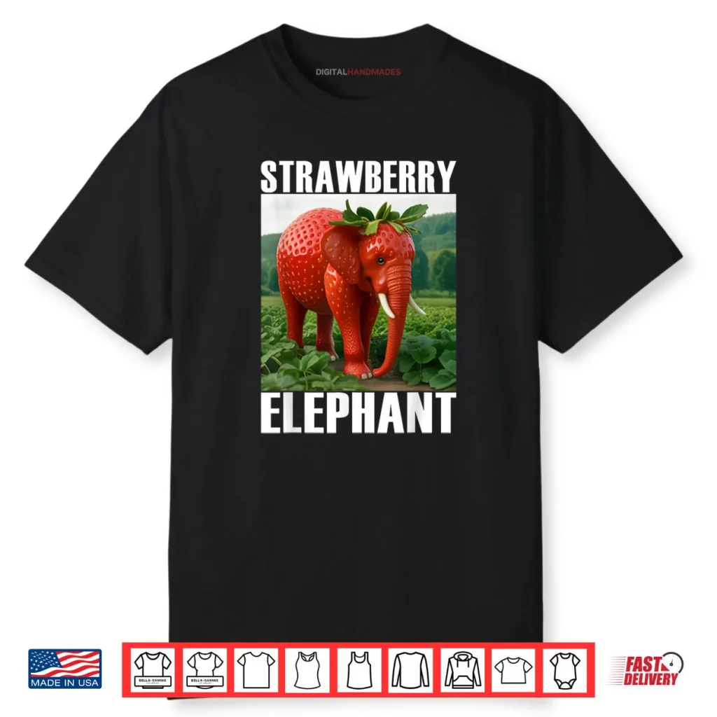 Strawberry Elephant Italian Brainrot Meme Shirt 1 Strawberry Elephant Italian Brainrot Meme Shirt