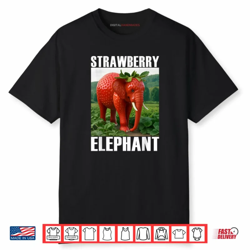 Strawberry Elephant Italian Brainrot Meme Shirt