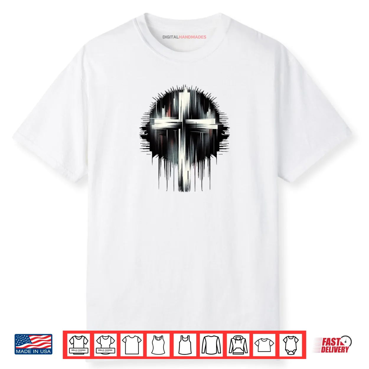 Stunning Street Art Graphic Christian Cross of Jesus Christ Shirt