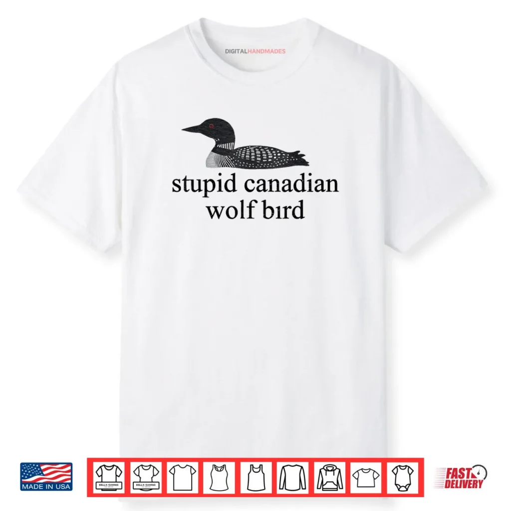 Stupid Canadian Wolf Bird LGBT Hockey Shirt 1 Stupid Canadian Wolf Bird LGBT Hockey Shirt
