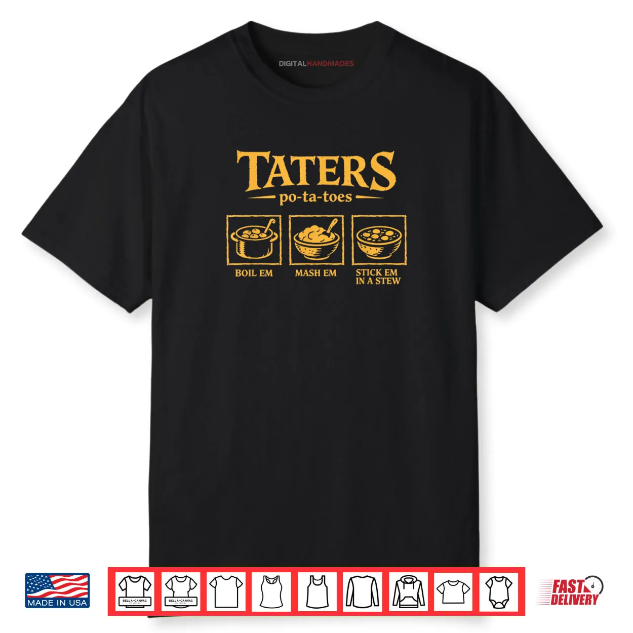 Taters Po ta Toes T Funny Potatoes Po Ta Toes Shirt
