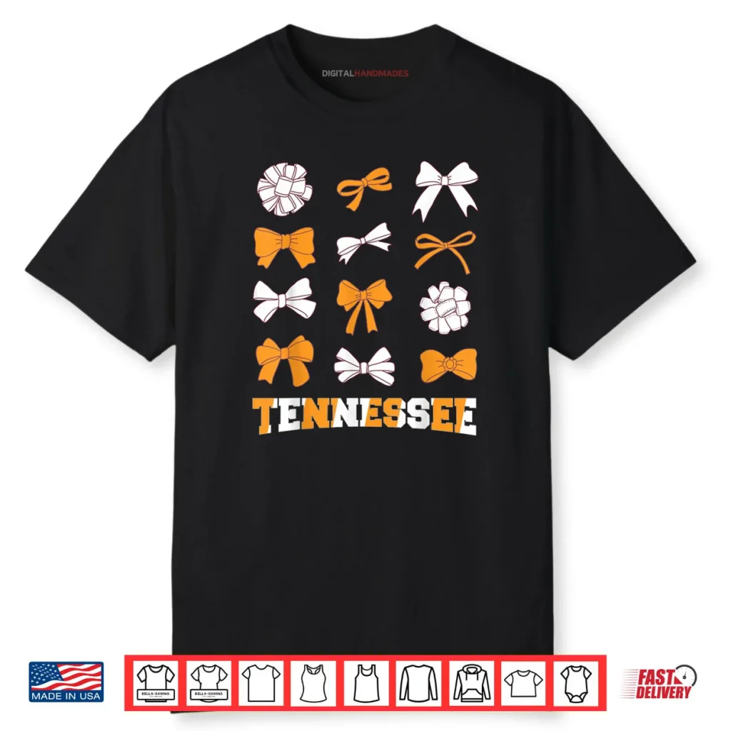 Tennessee TN Women Coquette Bow State Pride Shirt 1 Tennessee TN Women Coquette Bow State Pride Shirt