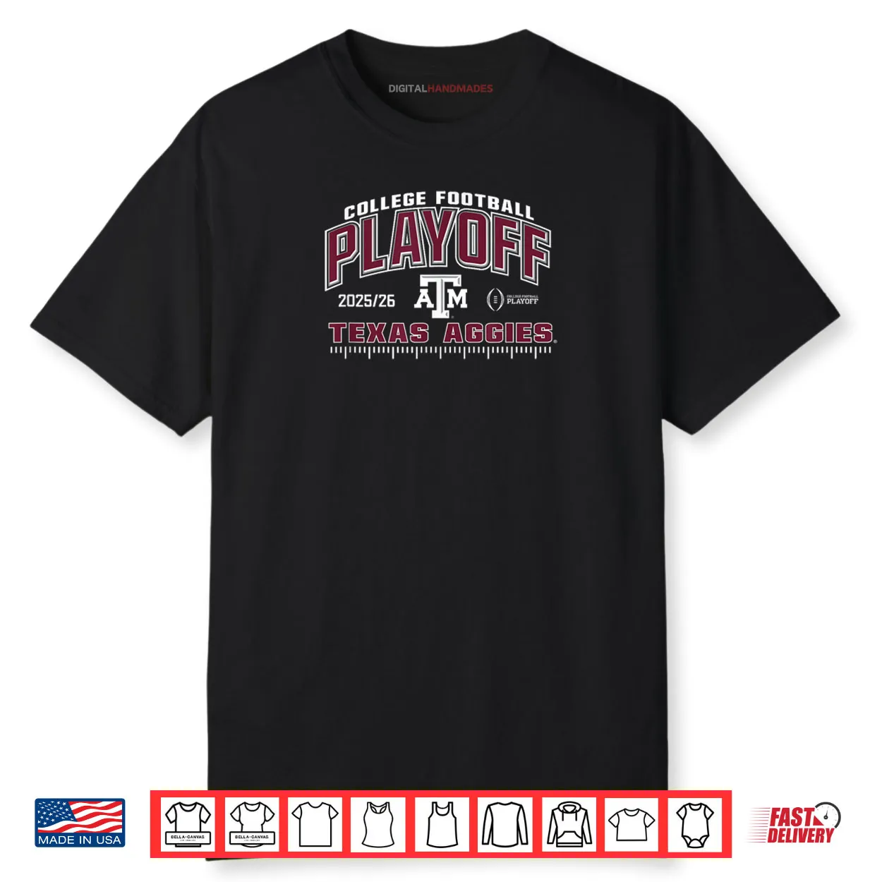 Texas A&M Aggies College Football Playoff CFP 2025 26 Shirt