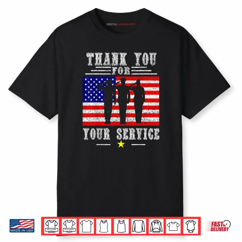 Thank You for Your Service Patriotic Veterans Day Shirt