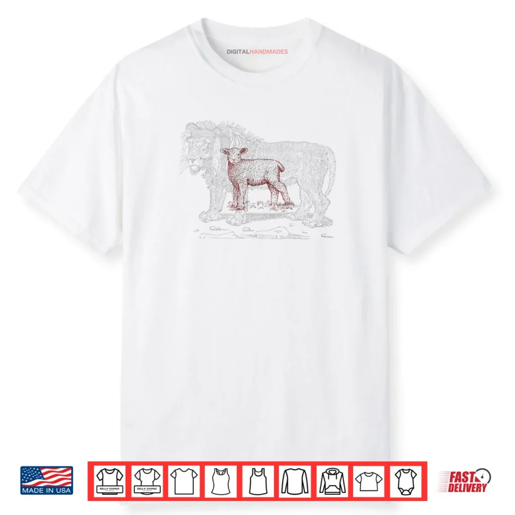 The Lion and The Lamb Sketch Shirt 1 The Lion and The Lamb Sketch Shirt