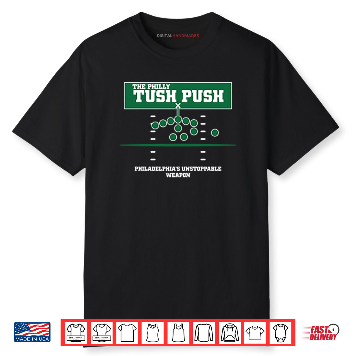 The Philly Tush Push Philadelphia’s Unstoppable Weapon Shirt