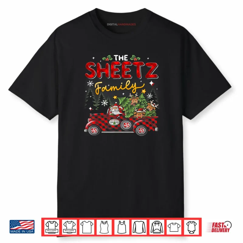 The Sheetz Family Christmas Matching Pajamas Group Shirt