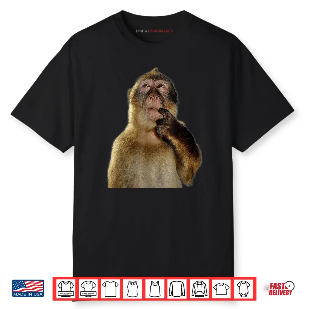 Thinking Monkey Meme Cute Shirt 1 Thinking Monkey Meme Cute Shirt